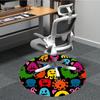 1pc Monster Party Office Round Area Rug,  Mat Suitable For Office, Under Office Chairs Bedroom Living Room Home Decor, Room Deco