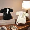 Rotary Phone Tissue Holder Nostalgic Landline Phone Tissue Box Cover Retro Landline Tissue Dispenser for Home Living Room Bedroom Desktop Decor