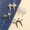 2/1Set Verstellbare Taillen schnalle Kreuz Stern Form Jeans Knöpfe Pins Abnehmbare Metallknöpfe Taillenstraffer Bekleidungszubehör