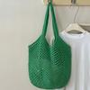 Borsa Intrecciata Vuota Borsa a TOTE in Paglia di Grande Capacità Borsa Elegante a Spalla Singola per Viaggio Spiaggia Shopping
