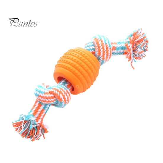 

Игрушка для домашних питомцев Шарик с двойным узлом, устойчивый к укусам, хлопковая веревка, игрушка для жевания собаки, легко чистящаяся игрушка для шлифования зубов, чистящая игрушка для коренных зубов, облегчение тревоги, товары для домашних животных д