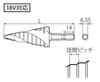 Top Hexagonal Shank Spiral Step Drill for Electric Drills Tsubame Sanjo Made In Japan (TOP) 4~22mm ESD-422S
