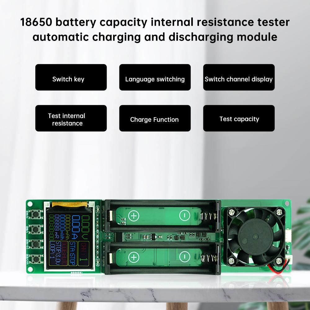 2/4/8 Channel 18650 Battery Capacity Resistance Tester Electronic Load Tester Automatic Charging and Discharging Module