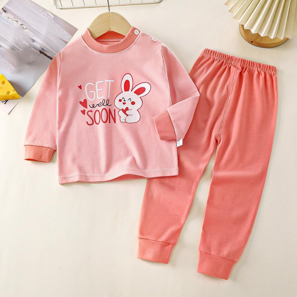 Children's Boys And Girls Home Wear And Pajamas Long-sleeved Tops And Trousers Sets
