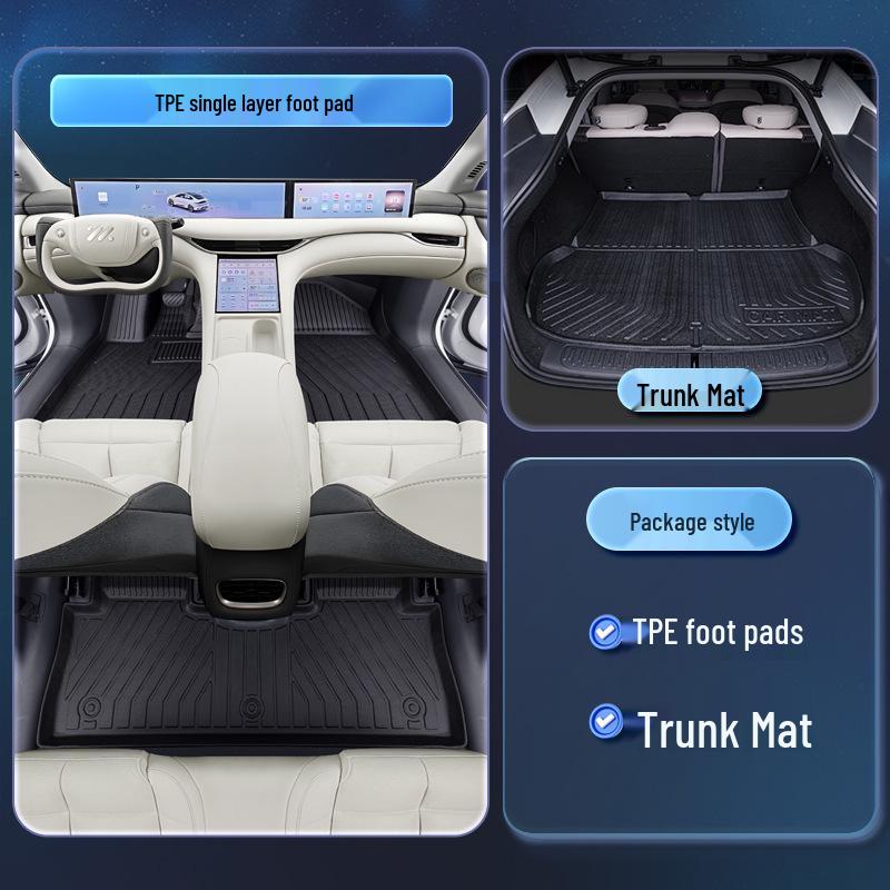 2025 Zeekr LS6 TPE Floor Mats - Complete Interior Mod Kit