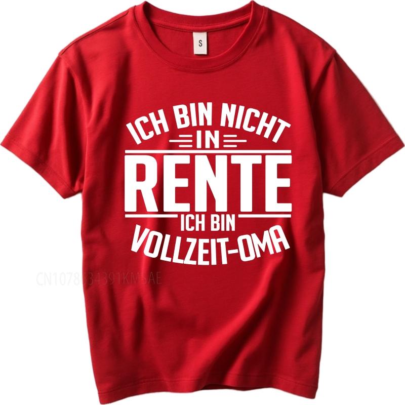 Cotton summer Boys t shirt I Am Not Retired I Am A FullTime Grandma Short Sleeve Solid Color Round Neck tees cotton men top S
