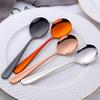 Stainless Steel Coffee Spoon,High Quality Dessert Cake Fruit Spoons Gold Small Snack Scoop  Tea Spoon Kitchen Dinnerware Tools