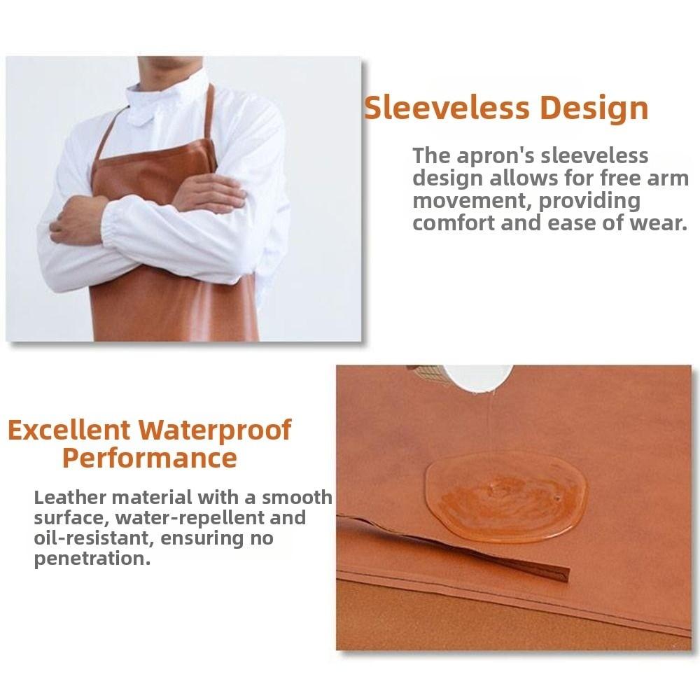 Thickened Welding Protective Apron 95/120cm Kitchen Apron Work Apron Welding Protective Gear