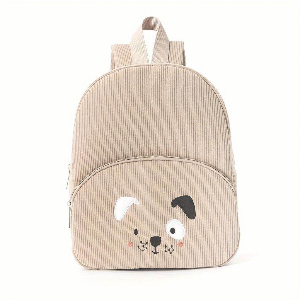 

Corduroy Animal Backpack With Durable Material For School And Daily Use Style A
