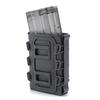 Tactical Magazine Pouch Molle for Ar15 M4 5.56 7.62 9mm Scorpion Fast Mag Quick Release Mag TPR Holster Adjustable Case Box