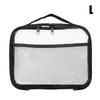 Large Capacity Block Toys Storage Bag Transparent Zipper Puzzle Block Organizer Bags Cosmetic Storage Organizer Bag