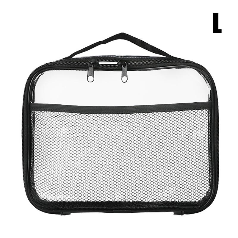 Large Capacity Block Toys Storage Bag Transparent Zipper Puzzle Block Organizer Bags Cosmetic Storage Organizer Bag