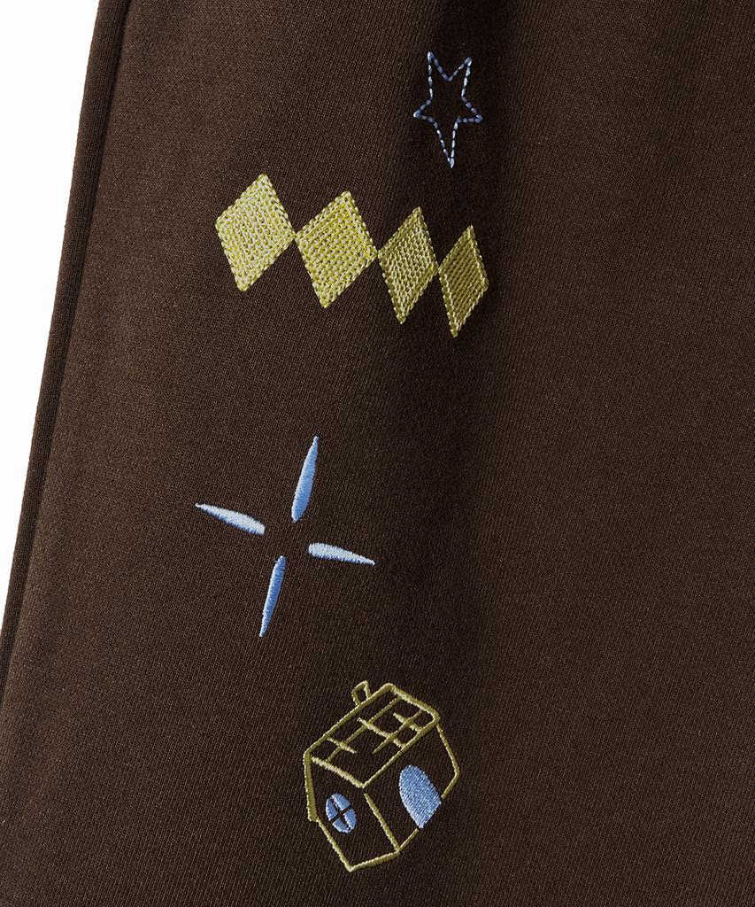 GAKKAI UNIONS Village Sweat Bermuda Pants Brown