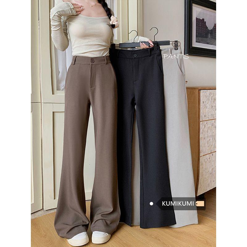 Kumikumi Minimalist Easiest for Match High Waist Pants Suit
