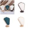 Velvets Necklace Showcase Stand Jewelry Chain Display Holder Elegant Women Accessories Organizer for Dressing Table