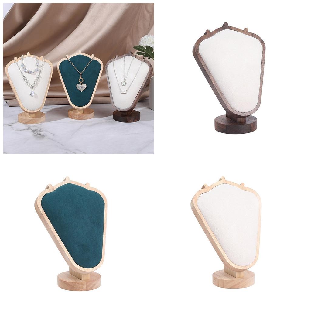 Luxurious Velvets Necklace Display Stand Elegant Jewelry Chain Organizer Rack Neckchain Holder Dresser Top Accessory