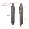 jingyuqin 10ps #09 27 64 No.145 Flip Remote Key Blade For Mazda 3 5 6 m6 rx8 mx5 Miata CX-7 CX-9 RX-8 CX-9 KD key Blank Replace