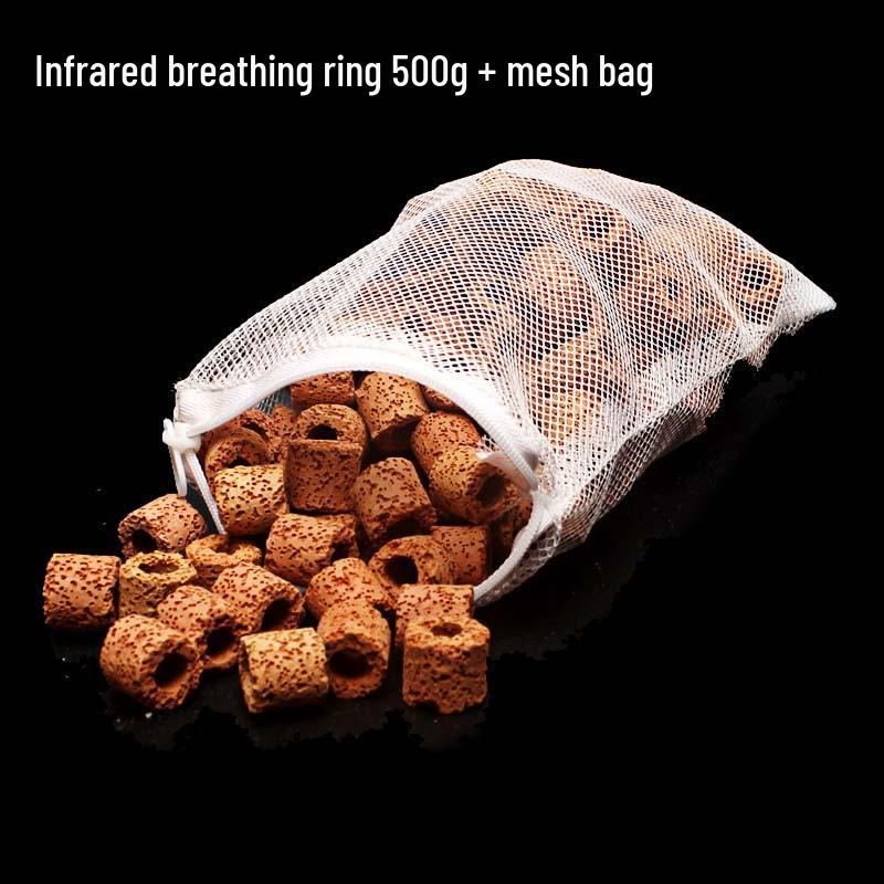 Aquarium Filter Media: Ceramic Rings, Activated Carbon, Volcanic Rock, Bacteria House - Ten-in-One Purifying Filtration Material with Free Bag