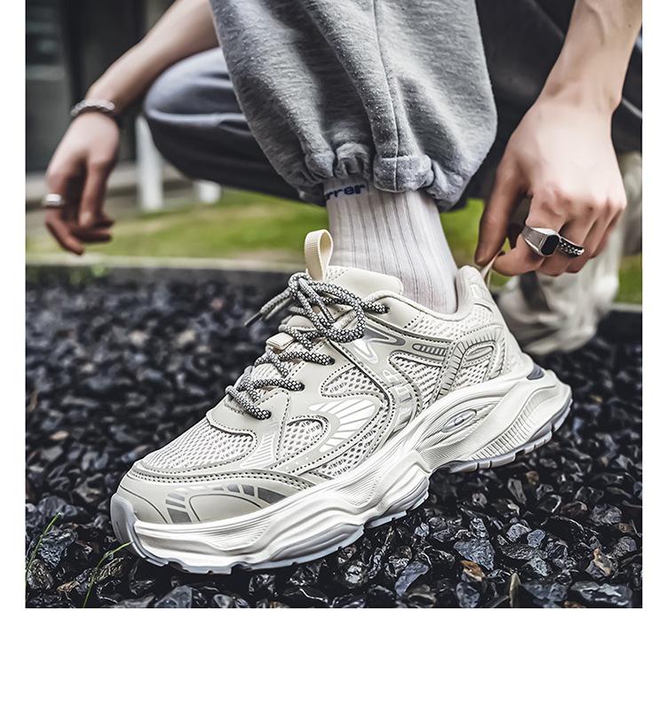 Putian Men's Autumn Mesh Breathable Non-Slip Casual High-End Dad Shoes