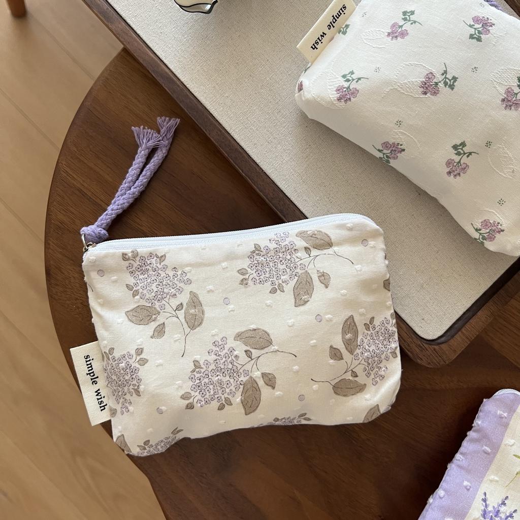 Süße Damen Make-up Mini Tasche Koreanisch Floral Tragbare Münzbörse Kleine Tasche Handtasche Kawaii Weibliche Kosmetik Aufbewahrung Reißverschlusstasche