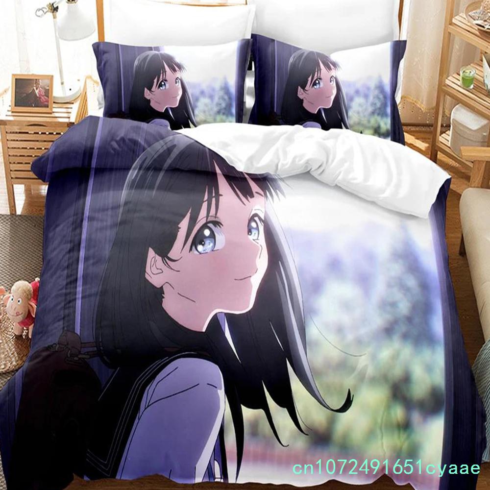 Set da letto Akebis in uniforme da marinaio stampato in 3D Anime Copripiumino Matrimoniale Singolo Completo Queen King Adulti Bambini Biancheria da letto Copripiumino