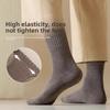 Socks, Hoop Socks, Men's Socks, Cold-resistant Thickened Socks, Warm and Not Bulky Mid-calf Socks, Winter Socks