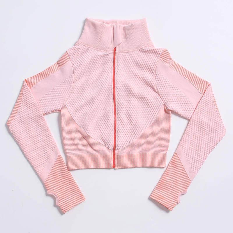 Plus Size Zipper Yoga Set: European/American Autumn/Winter Long Sleeve Fitness & Running Sportswear for Women