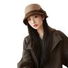 Eleganter Woll-Bucket-Hat im koreanischen Stil: Vielseitig, Warm und Figurbetont für Frauen