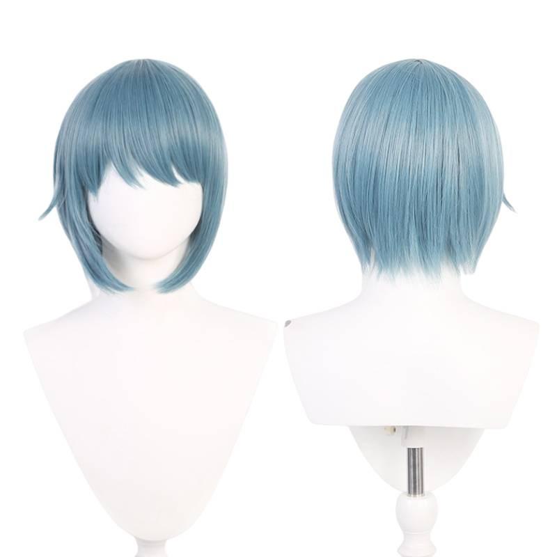 Puella Magi Madoka Magic Sayaka Miki Blue Cosplay Wig High Heat Resistant Fiber
