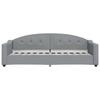 VidaXL Lit de repos gris clair 80x200 cm tissu 354178