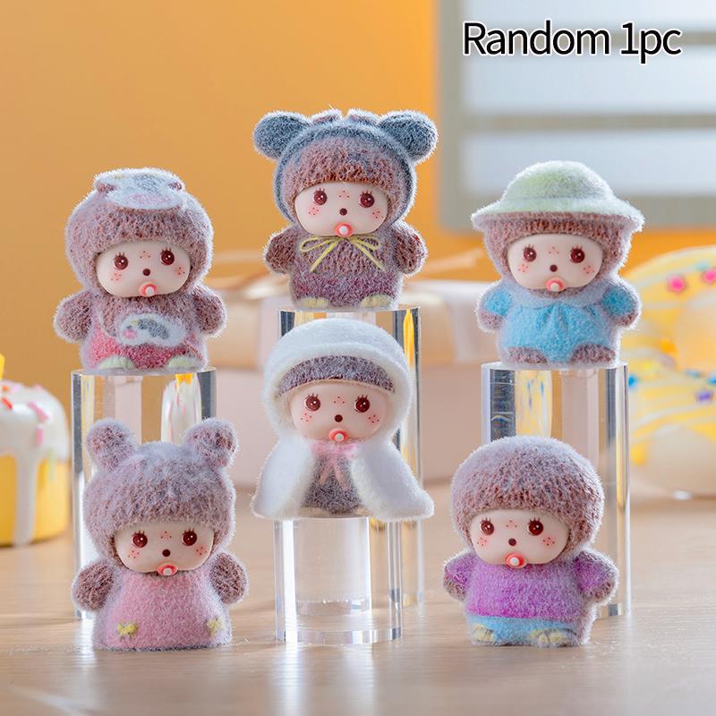 Плюшевые брелоки Monchhichi Мультяшные 3D Monchhichi Оригинальные подвески для сумки Брелоки для ключей Цепочка для телефона Подарки для девочки