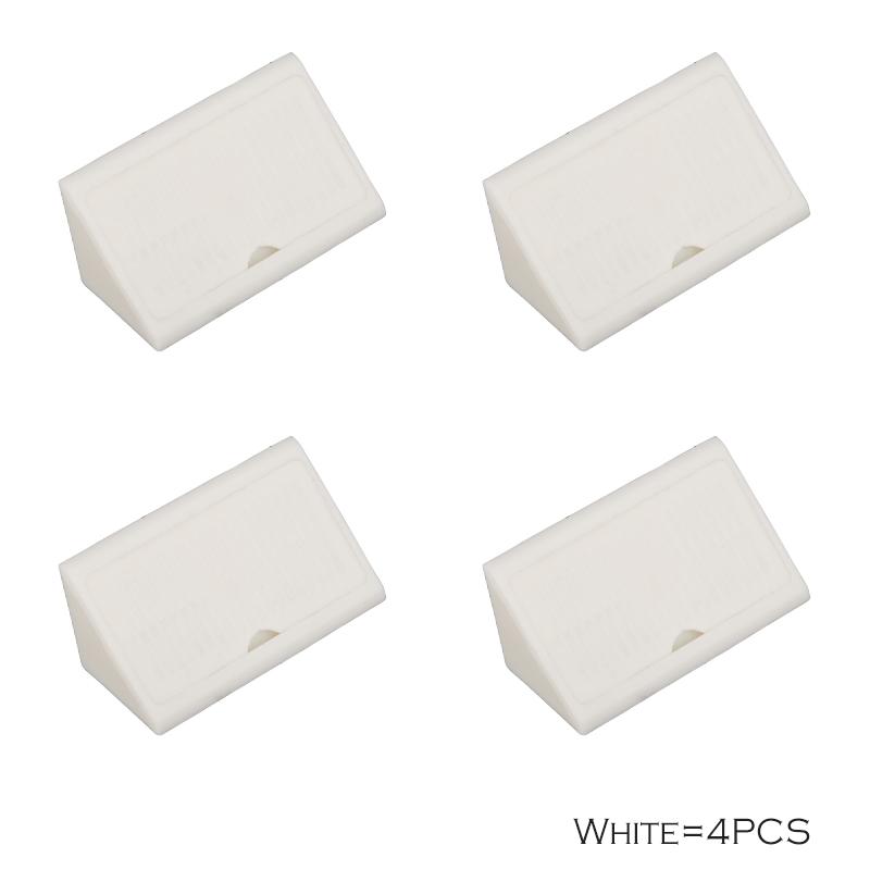 

белый черный коричневый полупрозрачный желтый варианты цвета пластиковый угловой кронштейн с крышкой