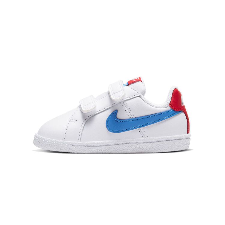 Nike Classic Versatile Non-Slip Durable Low-Top Walking Shoes Baby Shoes White Blue Red 833537-109
