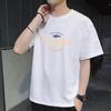 Summer Round Neck Letter Printed Couple's Top Fashionable Casual Short Sleeved Men's and Women's Universal Pure Cotton T-shirt