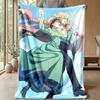 Soft Flannel Blanket Lightweight Cozy Bedroom Living Room CoverHowl's Moving Castle