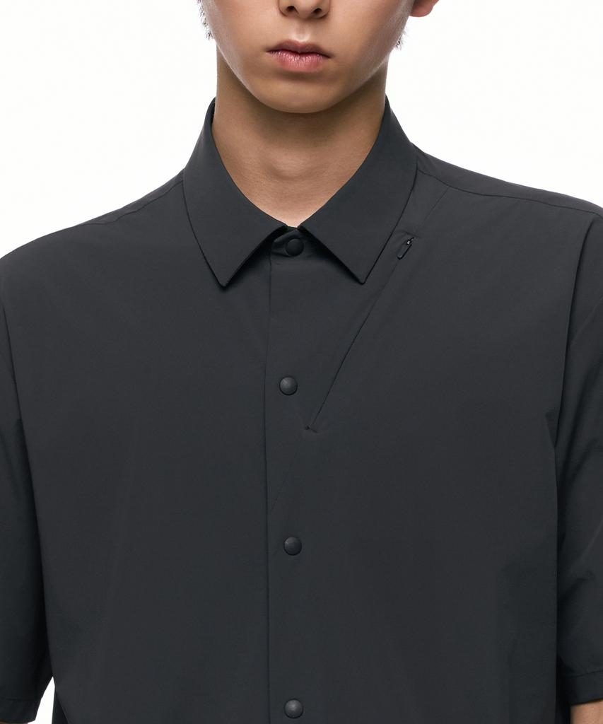 MUSINSA STANDARD [Silent Function] Short Sleeve Shirt [Gray]
