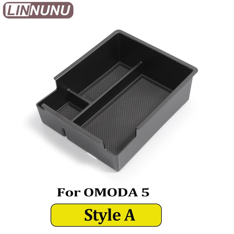 

LINNUNU Car Central Console Armrest Box Storage Container Organizer For chery omoda 5 E5 Pro Car interior accessories 2025 2024 style A