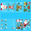 Window Christmas New Year Decorations, Santa Claus Christmas Stickers, Children's Room Snowflake Stickers, Winter Wall Sticker