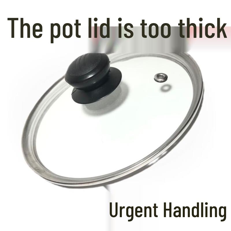 Universeller gehärteter Glas-Topfdeckel mit Edelstahlgriff