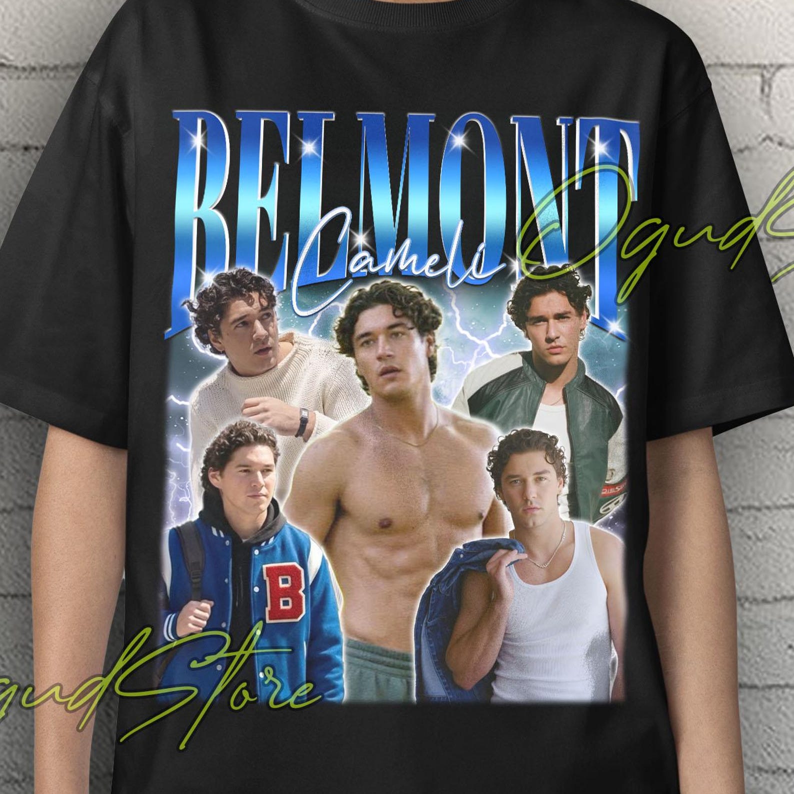 Belmont Cameli Collage T-Shirt, Belmont Cameli Retro Tee, Belmont Cameli Apparel, Belmont Cameli Film Shirt, Belmont Cameli Sweatshirt 2XL