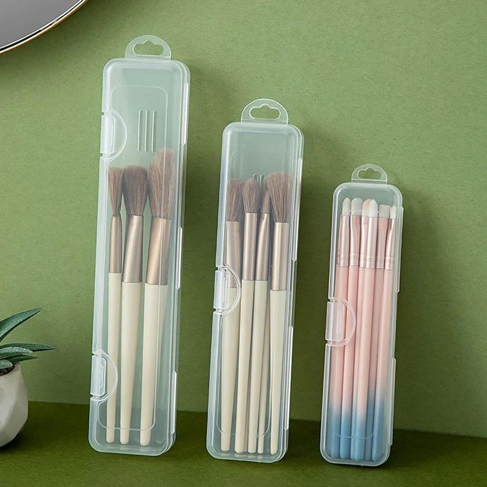 1Pcs with Cover Makeup Brush Storage Box Eyebrow Pencil Tableware Chopsticks Beauty Tools