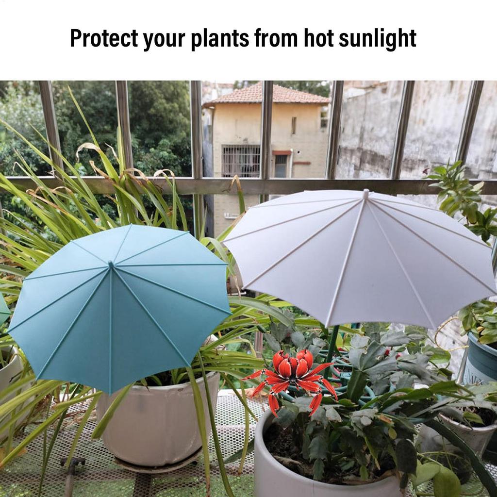 Umbrella For Plants 3 Pieces Sun Protection For Garden Potted Plants Small Planter Umbrella For Outdoor Yard Patio Porch