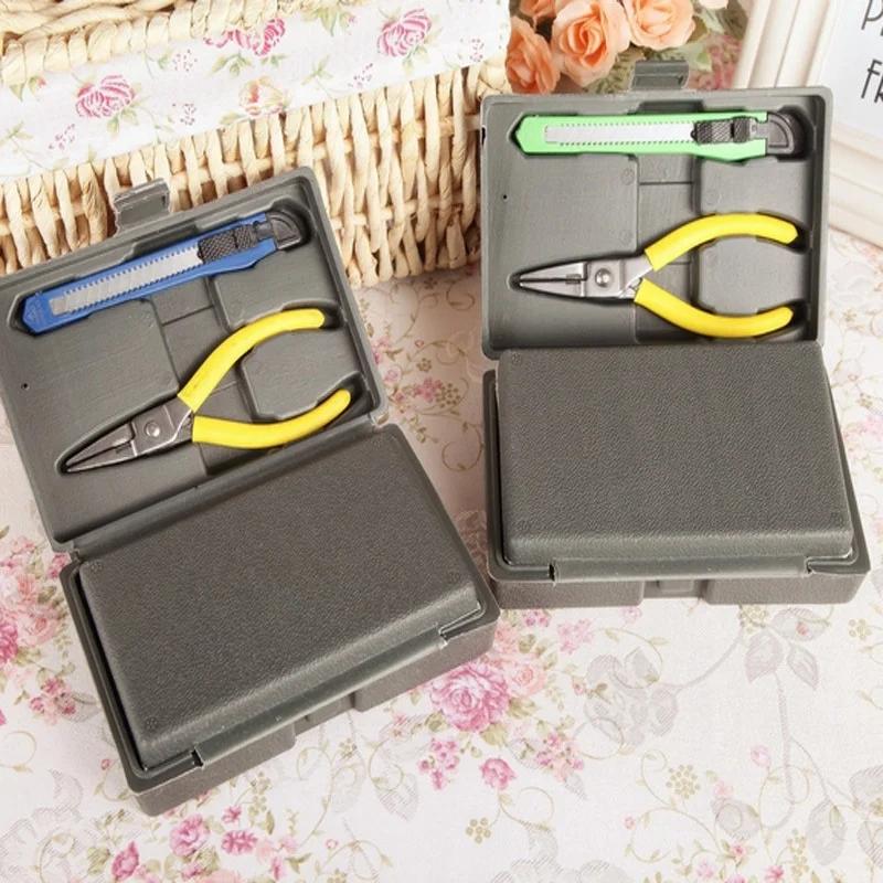 24KS Domácí multifunkční kufřík na nářadí Kombinovaný nástrojový set Hardware Plastový kombinovaný kufřík na nářadí