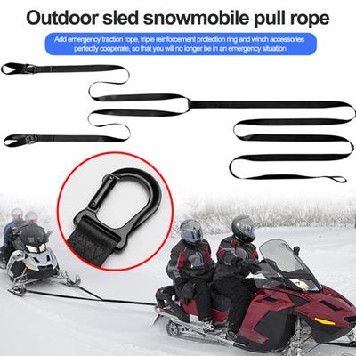 Tow Straps Long Reinforced Sled Wear Pulling Straps Resistant ATV Tow