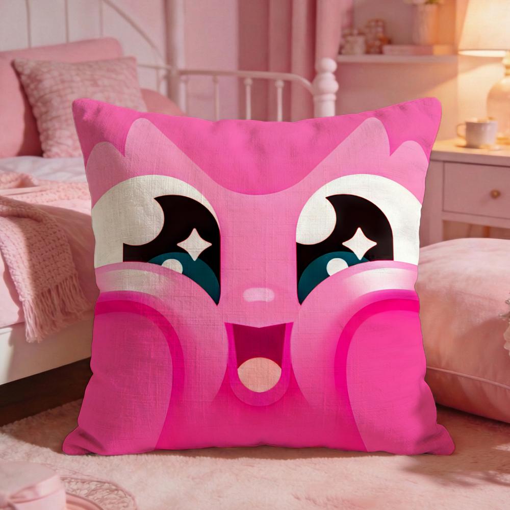 DDuolingos Cute Cartoon Cushion Cover Premium Comfort Reversible Pillow Cove Two In One Design For Any Room Car Interior