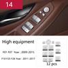 For BMW 5 7 Series X3 X4 F01 F10 F25 F26 Car Styling Gear Shift Panel Multimedia Buttons Handrest Cover Sticker Trim Accessories