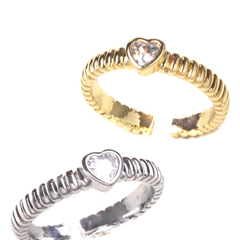 glammuse mini heart ring