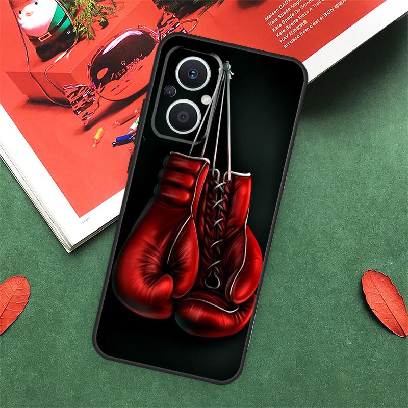 Boxing Gloves Case For OPPO Reno 13F 14F 12F 11F 12 11 10 14 Pro 8T 8 Lite OPPO Find X9 X8 X6 X5 Pro Cover