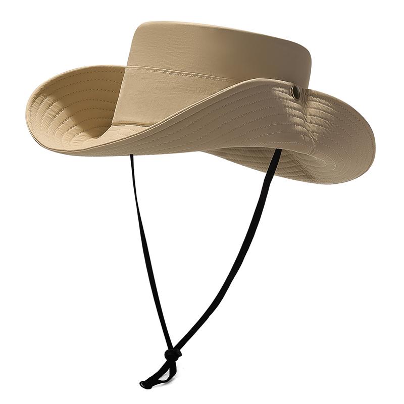 Quick-Drying Fisherman Hat Outdoor Mountaineering Hat Travel Sunscreen Cap Summer Sunshade Hat Large Brim Sun Hat хаки