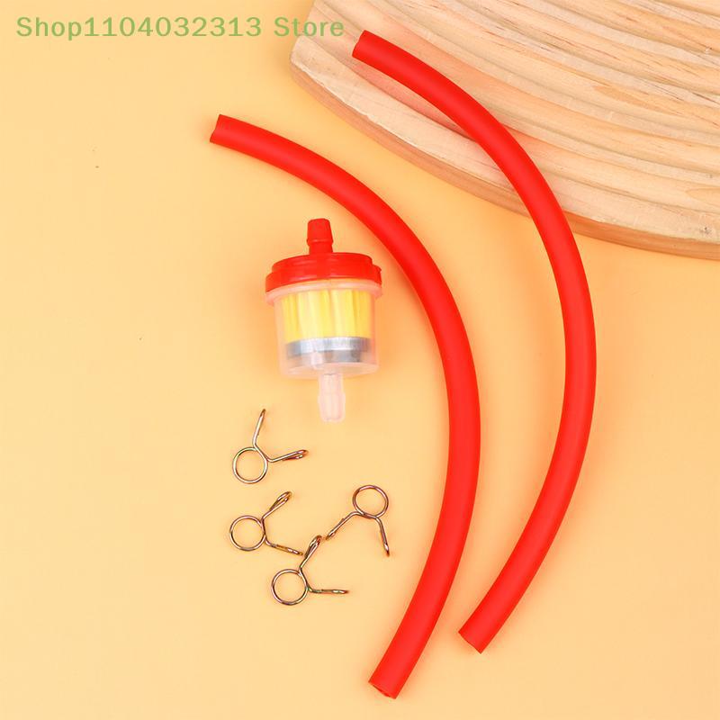 Universal Petite49cc Gas Fuel Filter Inline with Transparent Pipe for Motorcycle Motocross Pit Bike ATV - Fuel System Upgrade Ac